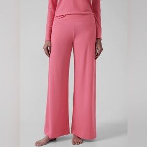 NWT Athleta Wind Down Sleep Wide Leg Pant/ PINK